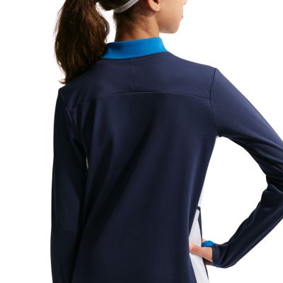 9. Nike Dri-Fit Academy 25 Drill Top Jr FZ9773 410 sweatshirt