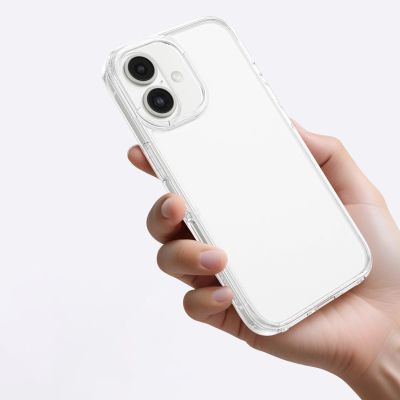 5. AmazingThing Minimal Case for iPhone 16 Plus Silicone Case - Transparent
