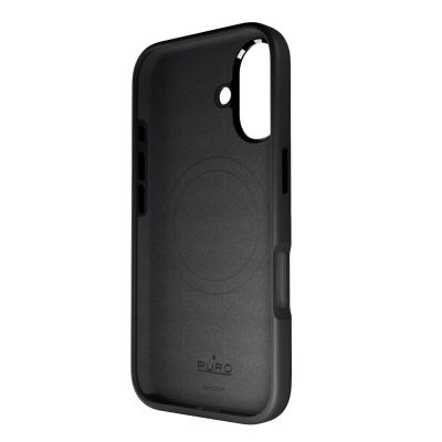 2. Puro Icon Mag Pro MagSafe Silicone Case for iPhone 16 - Black