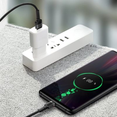 8. Baseus Cafule cable USB Type C SuperCharge 40W Quick Charge 3.0 QC 3.0 1m gray-black (CATKLF-PG1)