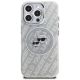 3. Karl Lagerfeld IML Glitter Karl & Choupette Heads Logo MagSafe Case for iPhone 16 Pro - Gray