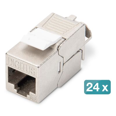 3. DIGITUS 1U 24xCat6A patch panel, shielded Keystone module