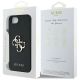 8. Guess PU Grained 4G Metal Logo case for iPhone 16e - black
