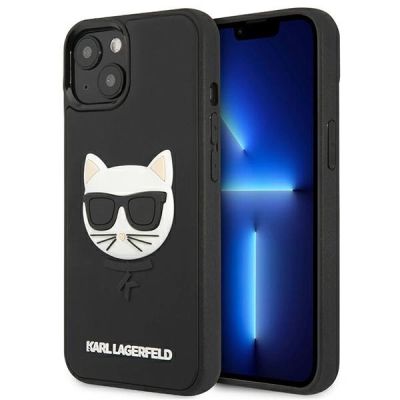 Karl Lagerfeld 3D Rubber Choupette Case for iPhone 13 mini - Black