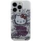 3. Hello Kitty IML Kitty On Bricks Graffiti case for iPhone 14 Pro - white