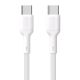Dudao L9C 65W USB-C - USB-C 2m Cable - White