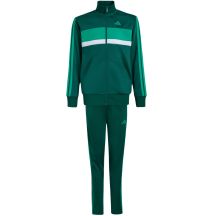 adidas Seasonal Essentials Tiberio 3-Stripes Kids Tracksuit Green KT1665