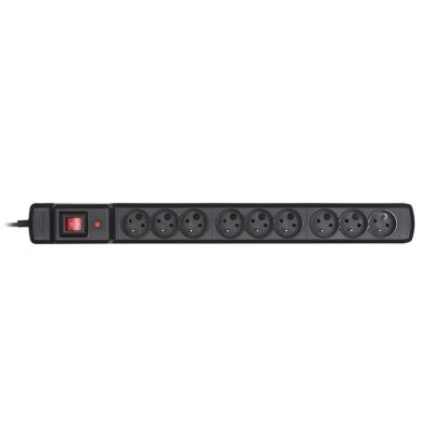 Activejet ACJ Combo 9gn 1.5m surge protector strip (9 x UTE; 10 A; 1.5m; black)