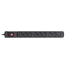 Activejet ACJ Combo 9gn 1.5m surge protector strip (9 x UTE; 10 A; 1.5m; black)