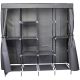 TEXTILE WARDROBE 168x45x172CM DARK GREY 45238