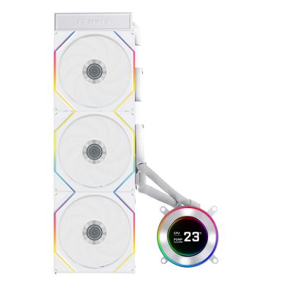 2. Lian Li GA II Hydroshift II LCD-C 360TL Processor All-in-one Liquid Cooler 12 cm White 1 pc.