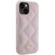 4. Guess Quilted Metal Logo case for iPhone 15 - pink