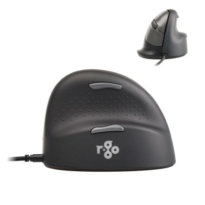7. R-Go Tools R-Go HE Break Ergonomic Mouse with Break Software, Small Size (hand length less than 165 mm), Right-Handed, Wired, Black
