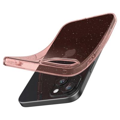 15. Spigen Liquid Crystal Glitter iPhone 15 Plus Case - Pink/Clear