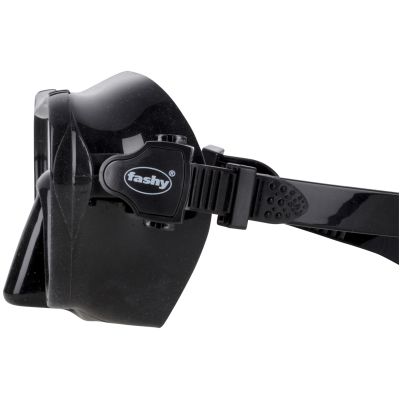 Fashy "Adventure III" Diving Mask, Black/Clear