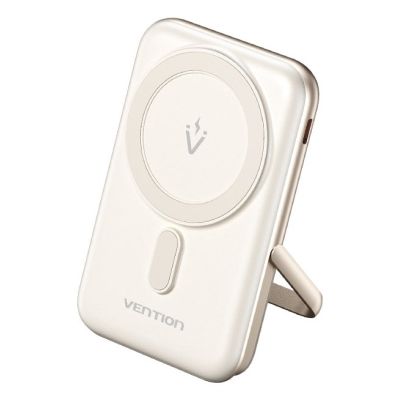 10. Vention 20W PD 10000 mAh Wireless Magnetic Power Bank, White