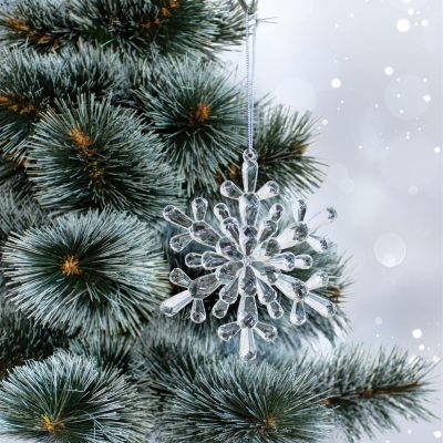 10. SNOWFLAKE HANGING DECORATION 12x12 CM PATTERN 4