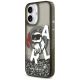 2. Karl Lagerfeld Liquid Glitter Choupette Logo MagSafe iPhone 17 Case - Black