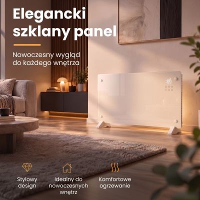 11. Extralink Smart Glass Heater 2000W | White