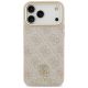 3. Guess 4G Strass Logo & Big Strap Metal Buttons MagSafe Case for iPhone 17 Pro Max - Pink