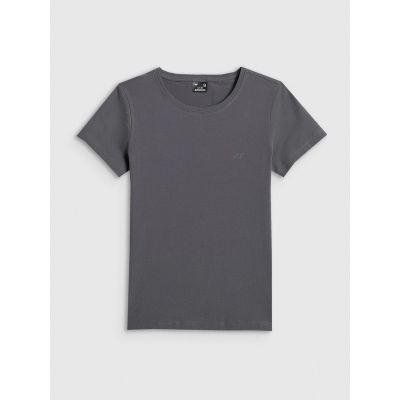 5. Women's slim plain T-shirt 4F 4FRSS26TTSHF3628-24S