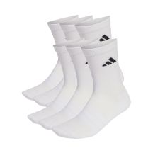 adidas Cushioned Crew Essentials Socks 6-Pack, White KE5498