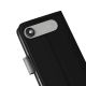 9. Puro Wallet Stand Case for iPhone 17 Air made of eco-leather, with a flap, wallet and stand function - black