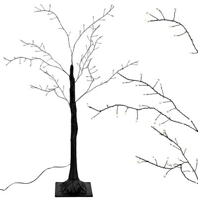 2. Decorative Tree, 100 LEDs, 90 cm, Black