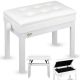V-TONE PB4 WH piano keyboard bench white tapi