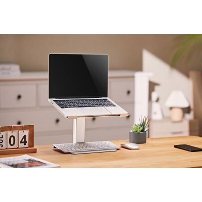 26. GEMBIRD NOTEBOOK STAND WITH HEIGHT ADJUSTMENT 15.6, SILVER