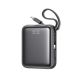 Joyroom JR-PBF27 10000mAh 22.5W Powerbank with Built-in USB-C and Lightning Cables - Black