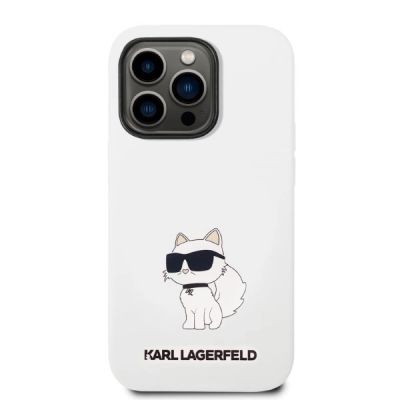 3. Karl Lagerfeld KLHCP14LSNCHBCH iPhone 14 Pro 6.1" hardcase white/white Silicone Choupette