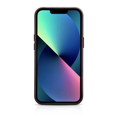 3. iCarer Oil Wax Premium Leather Case iPhone 14 Plus Magnetic Leather Case with MagSafe Brown (WMI14220703-BN)