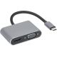 3. USB Type-C hub 4in1 USB 3.0 + PD 100W + HDMK 4k30Hz + VGA FullHD