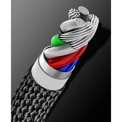 15. Baseus CATLWJ-A01 Lightning - USB-C PD 20W 480Mb/s 2m cable - black