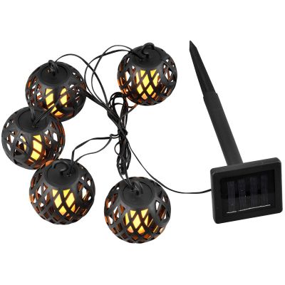 10. SOLAR LAMP FIREBALLS 7CM 5PCS