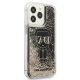 4. Karl Lagerfeld Liquid Glitter Gatsby Case for iPhone 13 Pro Max - Black