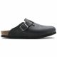 10. Birkenstock Boston Black women's/men's clogs, oiled leather, narrow slippers (0059463)