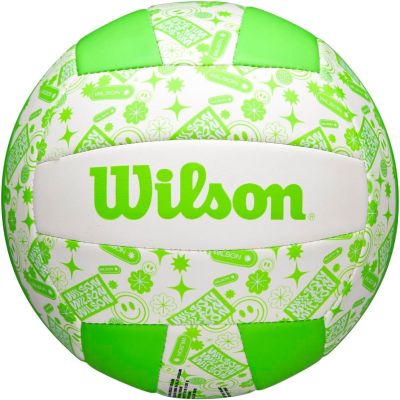 13. WILSON STAMP VB VOLLEYBALL GREEN AND WHITE