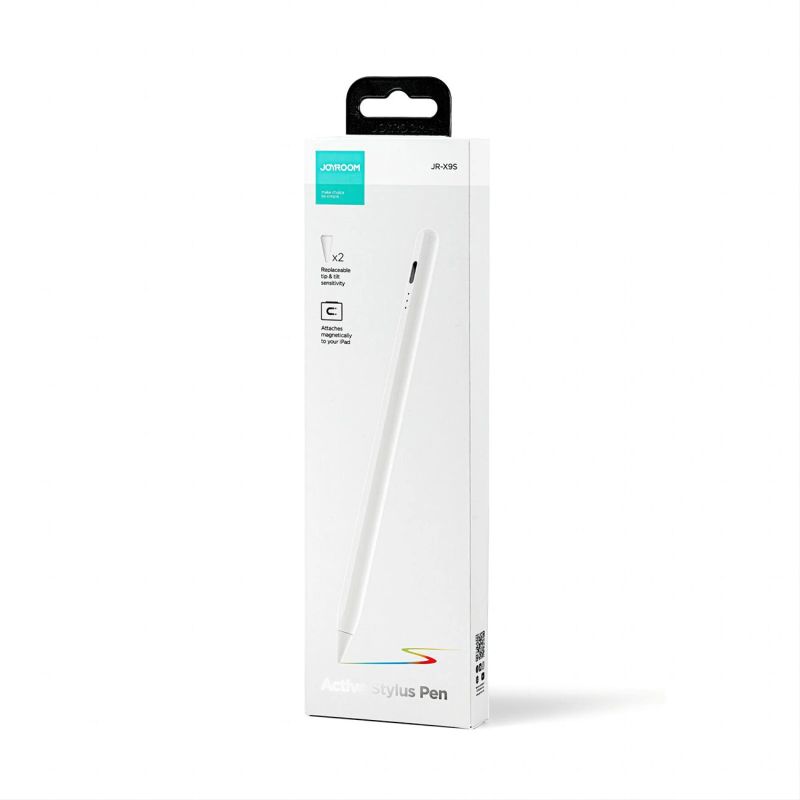 3. Joyroom JR-X9S stylus active pen with 2 replaceable tips - white
