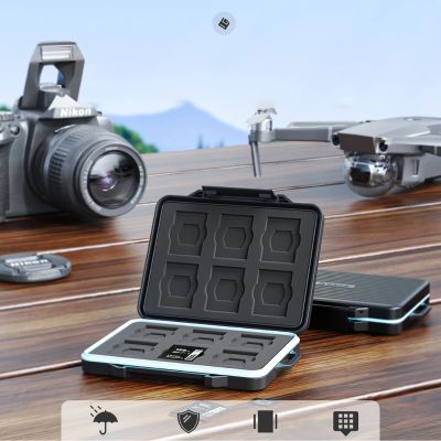 6. Black Memory Card Case for 2.5" SSD, 2.5" HDD, M.2 SSD, SD Card, Micro SD Card, CompactFlash Card and Card Readers