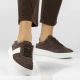 7. Women's leather sneakers on a brown platform Filippo DP7533