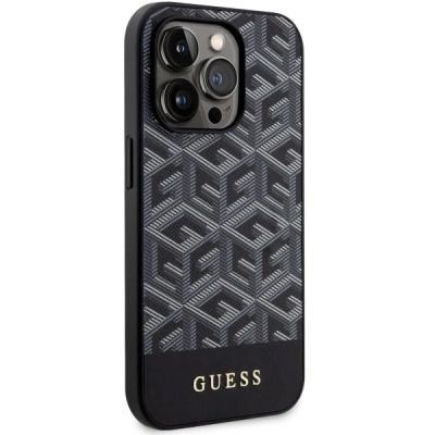 4. Guess GUHMP14XHGCFSEK iPhone 14 Pro Max 6.7" black/black hardcase GCube Stripes MagSafe