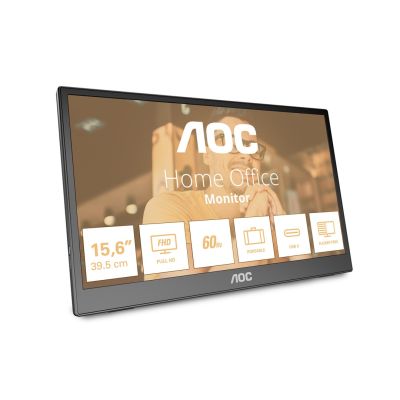AOC 16T3EA Portable TV/Monitor Black 39.6 cm (15.6") 1920 x 1080 px