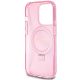 7. Guess Ring Stand Script Glitter MagSafe case for iPhone 15 Pro Max - pink
