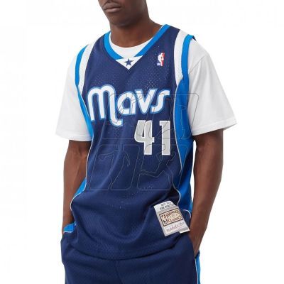 Mitchell &amp; Ness NBA Swingman Dallas Mavericks Dirk Nowitzki M T-shirt SMJY1148-DMA11DNOASBL