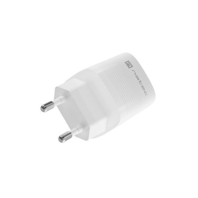 NATEC CHARGER RIBERA GAN 1X USB-A + 1X USB-C 30W WHITE NUC-2140