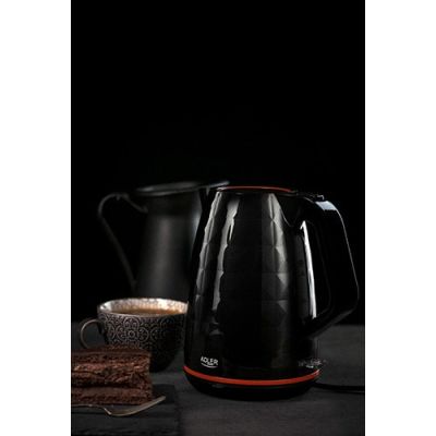6. Electric kettle Adler AD 1277 b (2200W 1.7l; black)