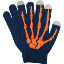 Orange and Navy Smartphone Gloves SEMI LINE