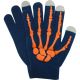 Orange and Navy Smartphone Gloves SEMI LINE